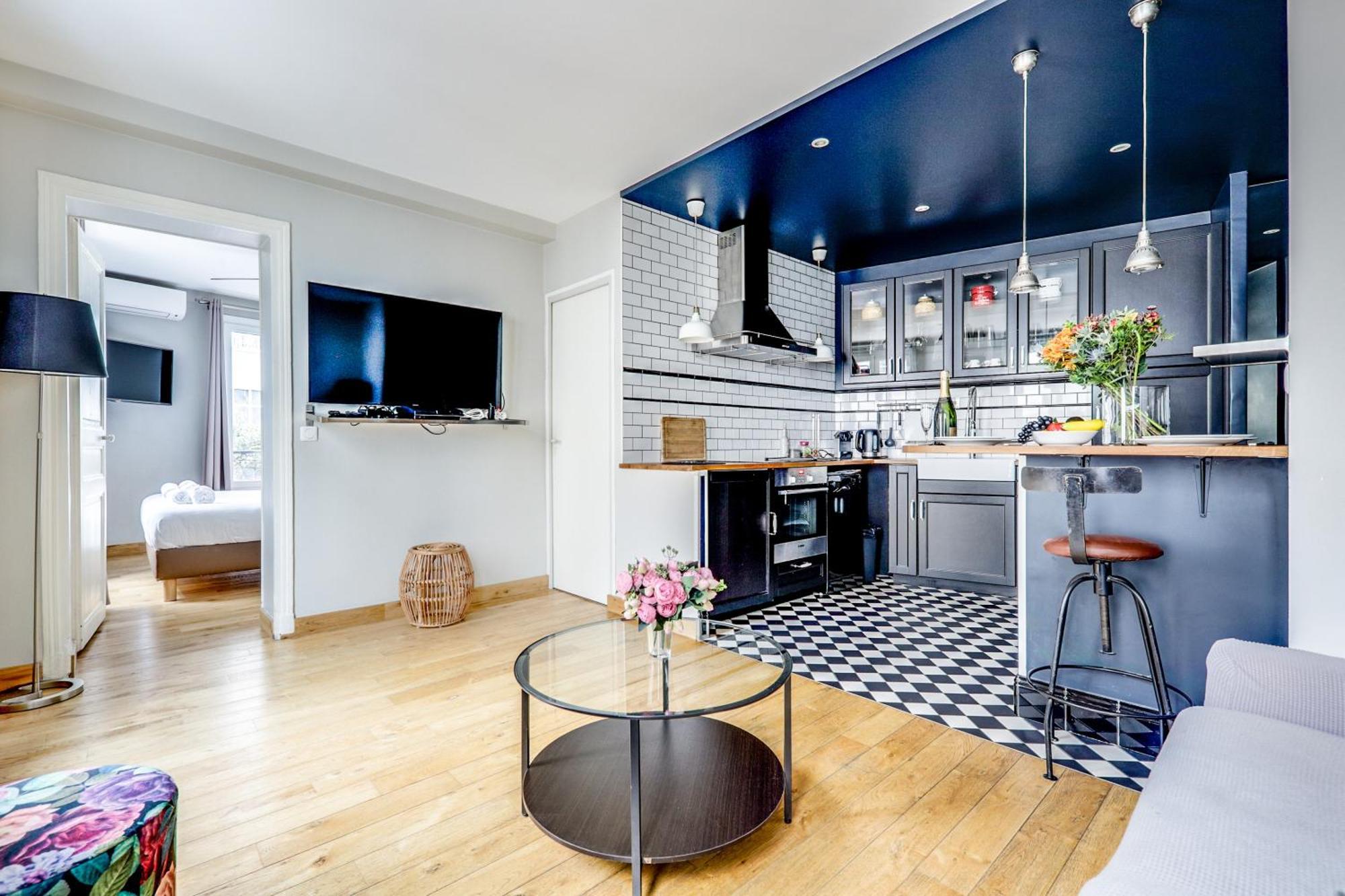 Ac & 10min From Marais L Center Of Appartement *